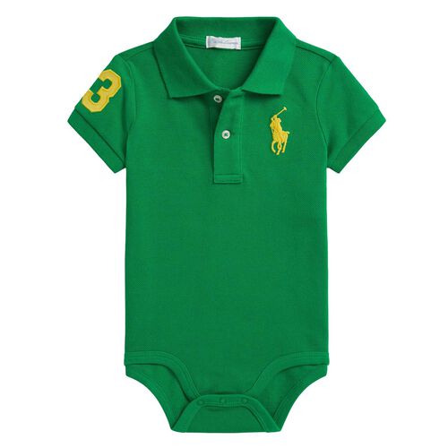 Polo Ralph Lauren Big Pony Cotton Polo Bodysuit 3-12M